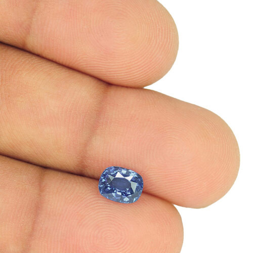 IGI Certified MADAGASCAR Blue Sapphire 1.53 Cts Natural Untreated Cushion