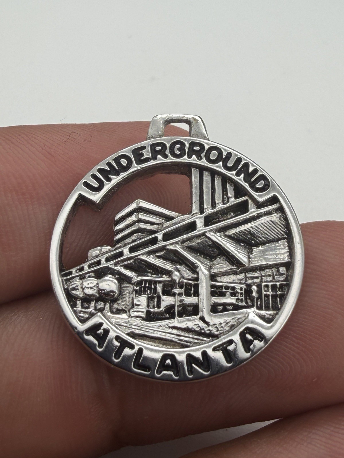 Vintage Underground Atlanta Kinney Sterling Silver Charm Pendant