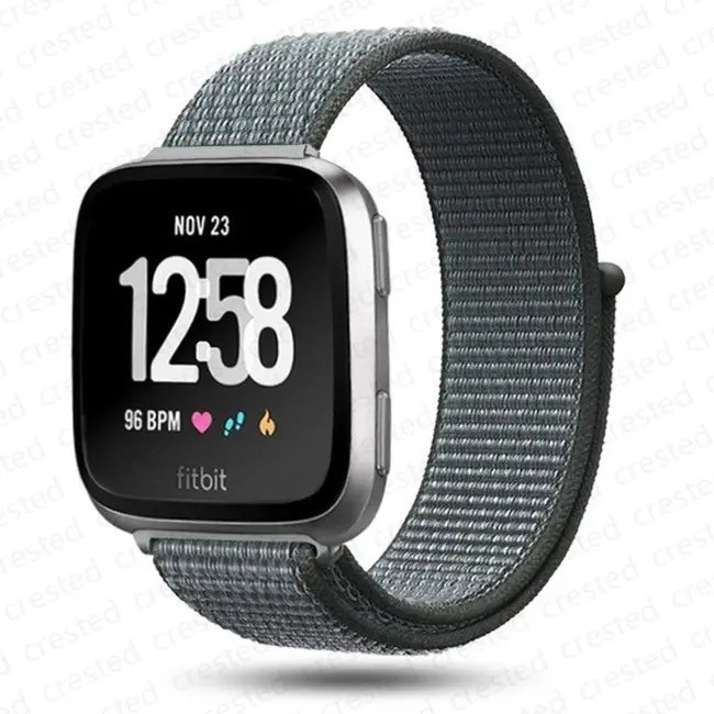 Woven Nylon Strap Sport Wristband Watch Band For Fitbit Versa 4 /3