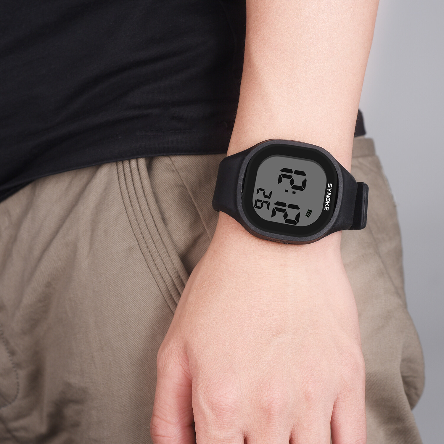 Fashion Waterproof LED Sports Digital Electronic Wrist Watch for Kids Boys Girls