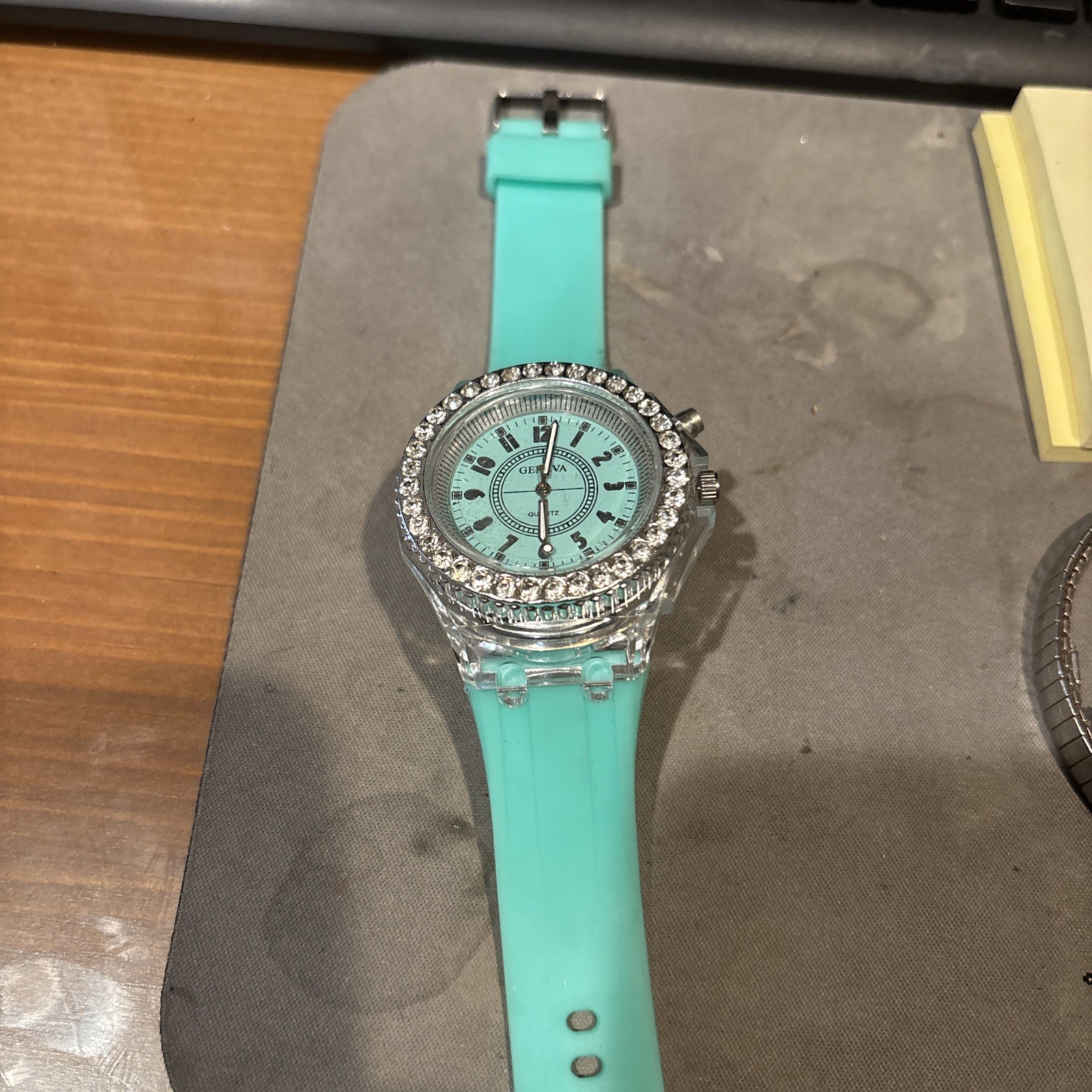 Geneva flashing light Jelly watch unisex adult or kids working watch