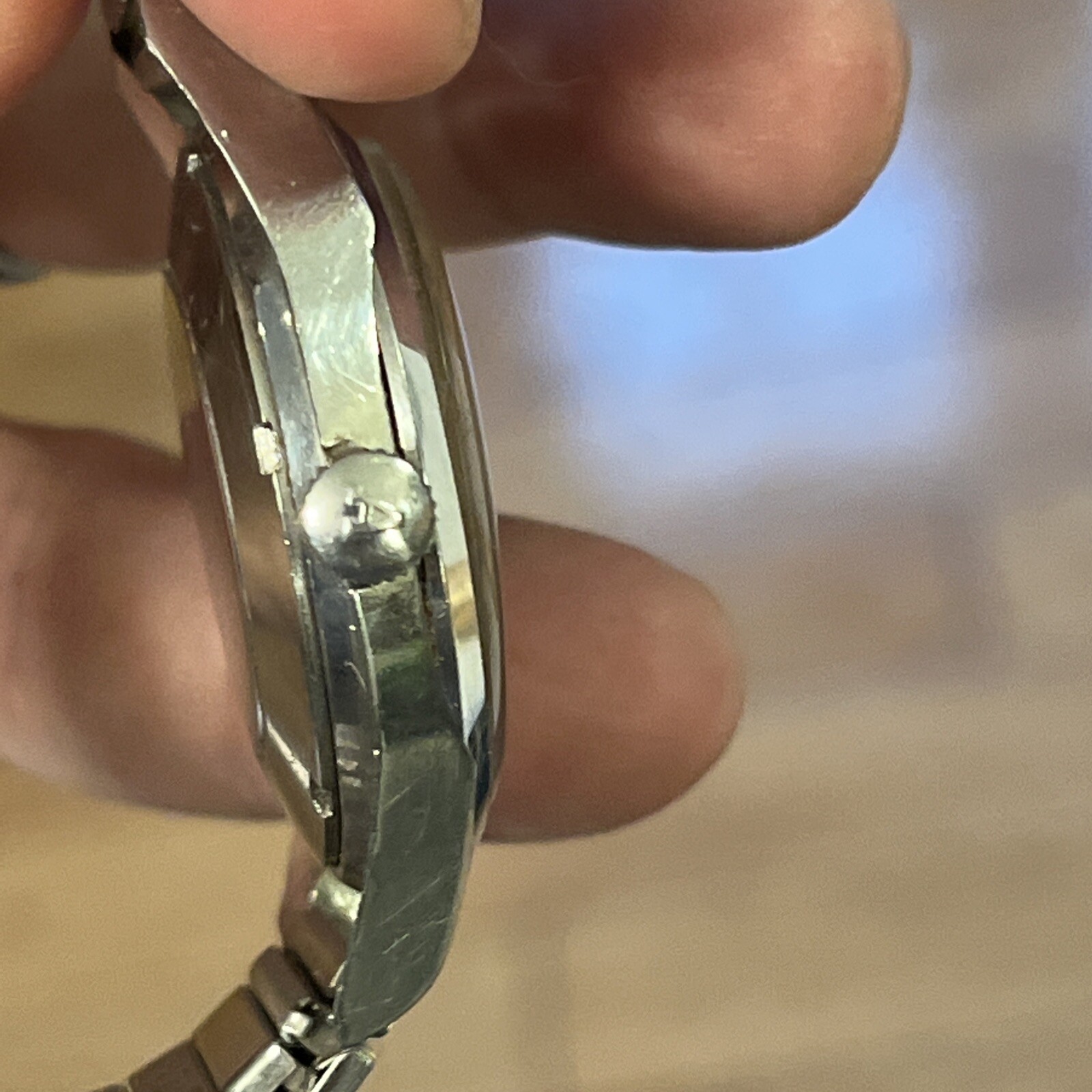 Rare Mirror Aureole 25 Jewel Automatic Incabloc All Stainless Men’s watch
