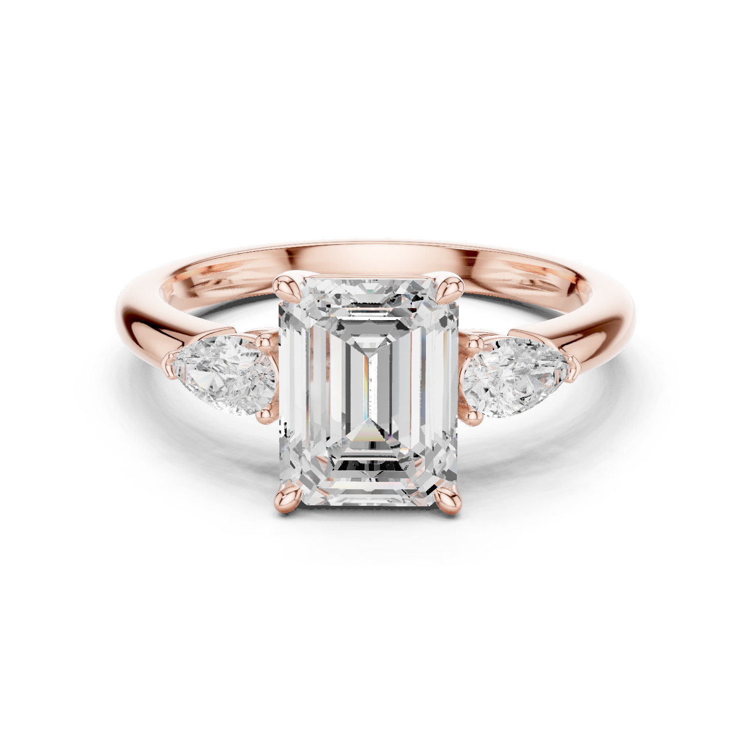 TCW 2.50 Ct VVS1 Lab Grown Diamond Ring Women Engagement Jewelry14K Gold Over
