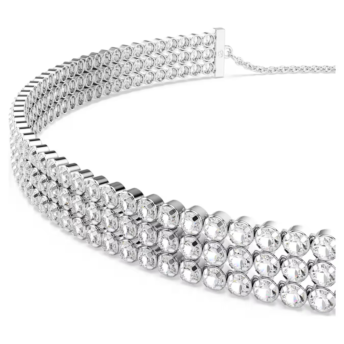 BNIB Swarovski Matrix choker Round cut, White, Rhodium plated & Gift Bag £335.00