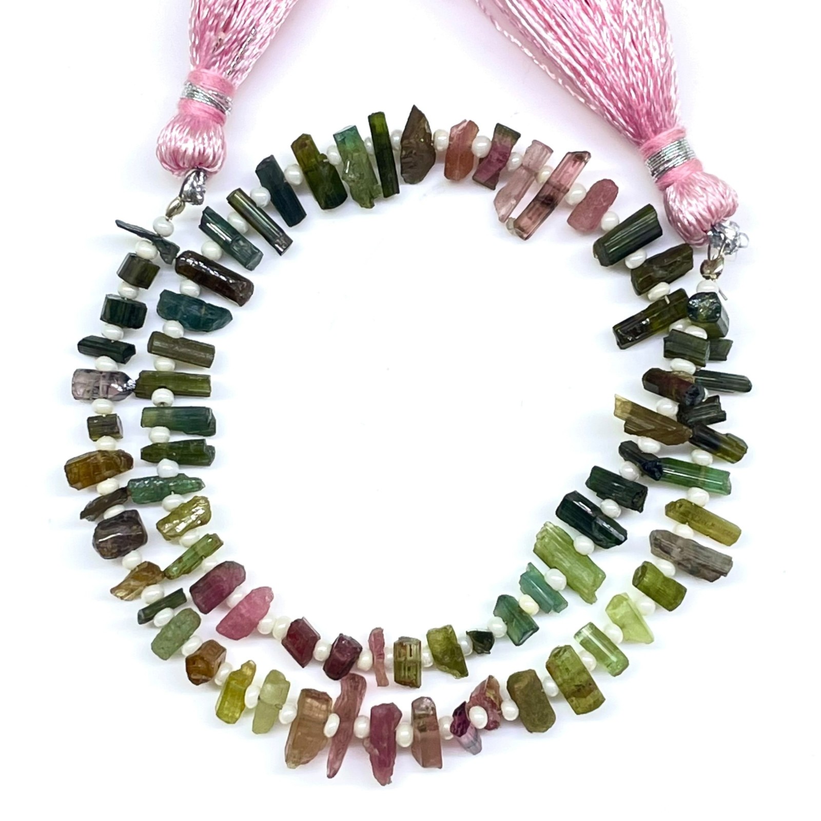 Natural Mozambique Tourmaline 4-8mm Multi Color Rough Stick Loose Gemstones