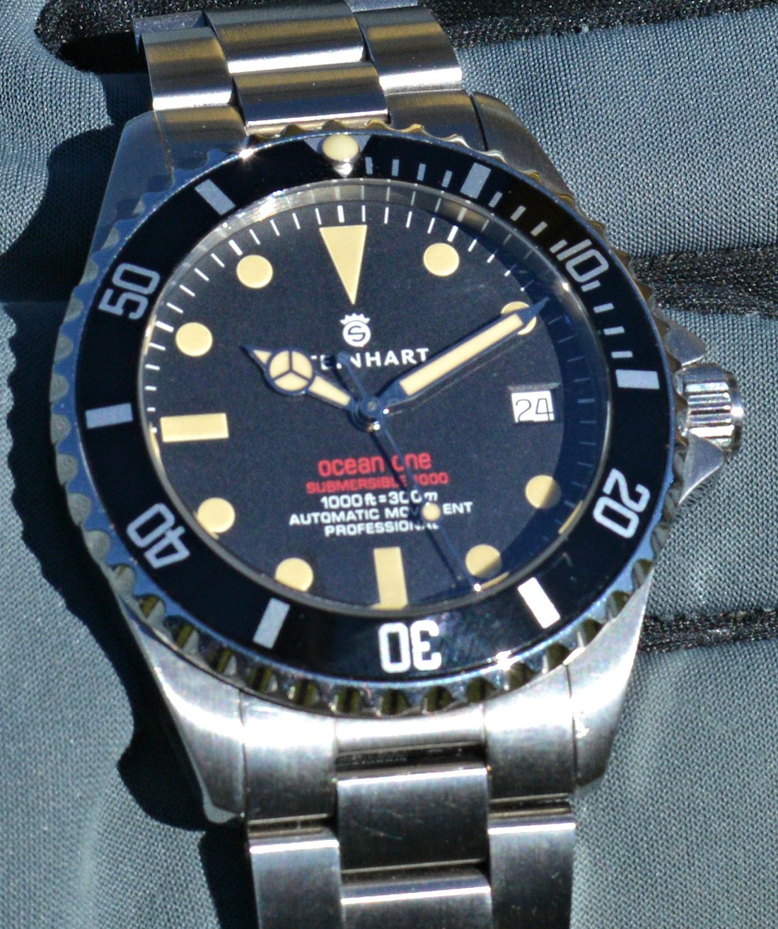 Steinhart Ocean One Red Sub Exclusively Edition For Gnomon Like New Full Set