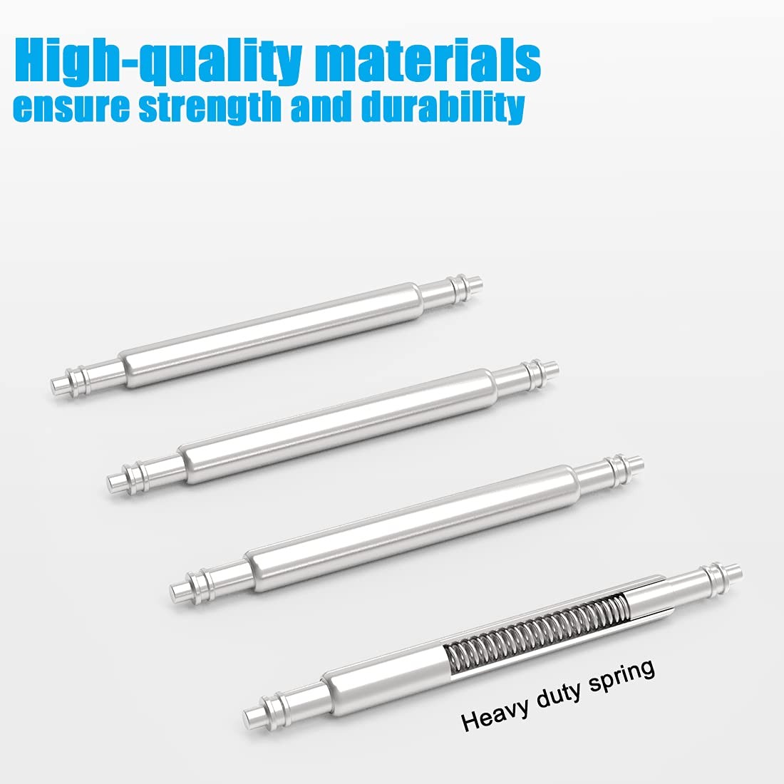 Watch Pins, 1.8mm Thickness Heavy Duty Spring Bar, 4 Pack Stainless Steel Wat…