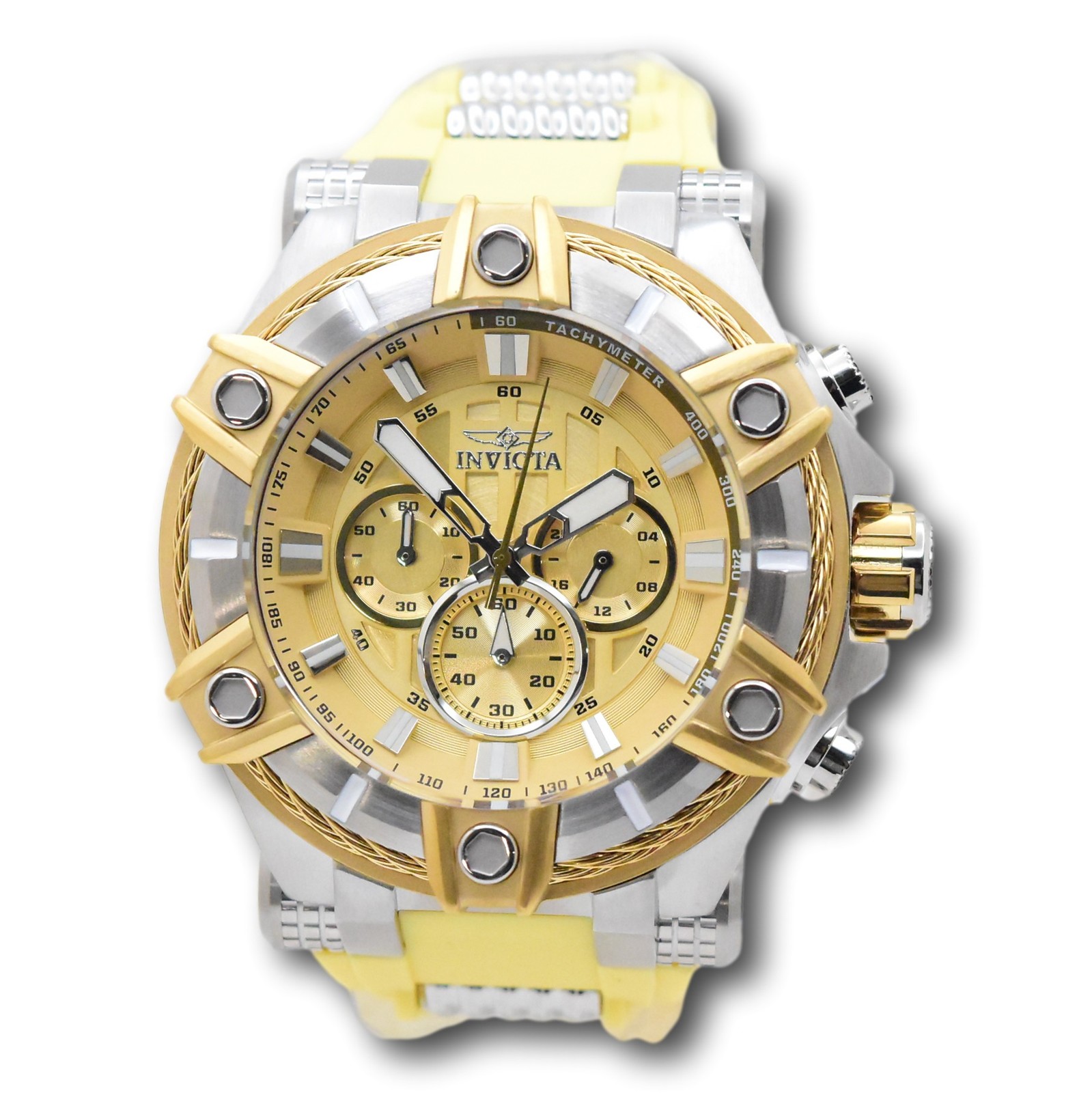 Invicta Bolt Desert Titan Men’s 52mm Tan Quartz Chronograph Watch 49808