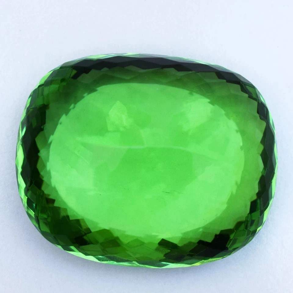 Huge 718 Ct Flawless Green Topaz Cushion Cut Certified Loose Gemstone