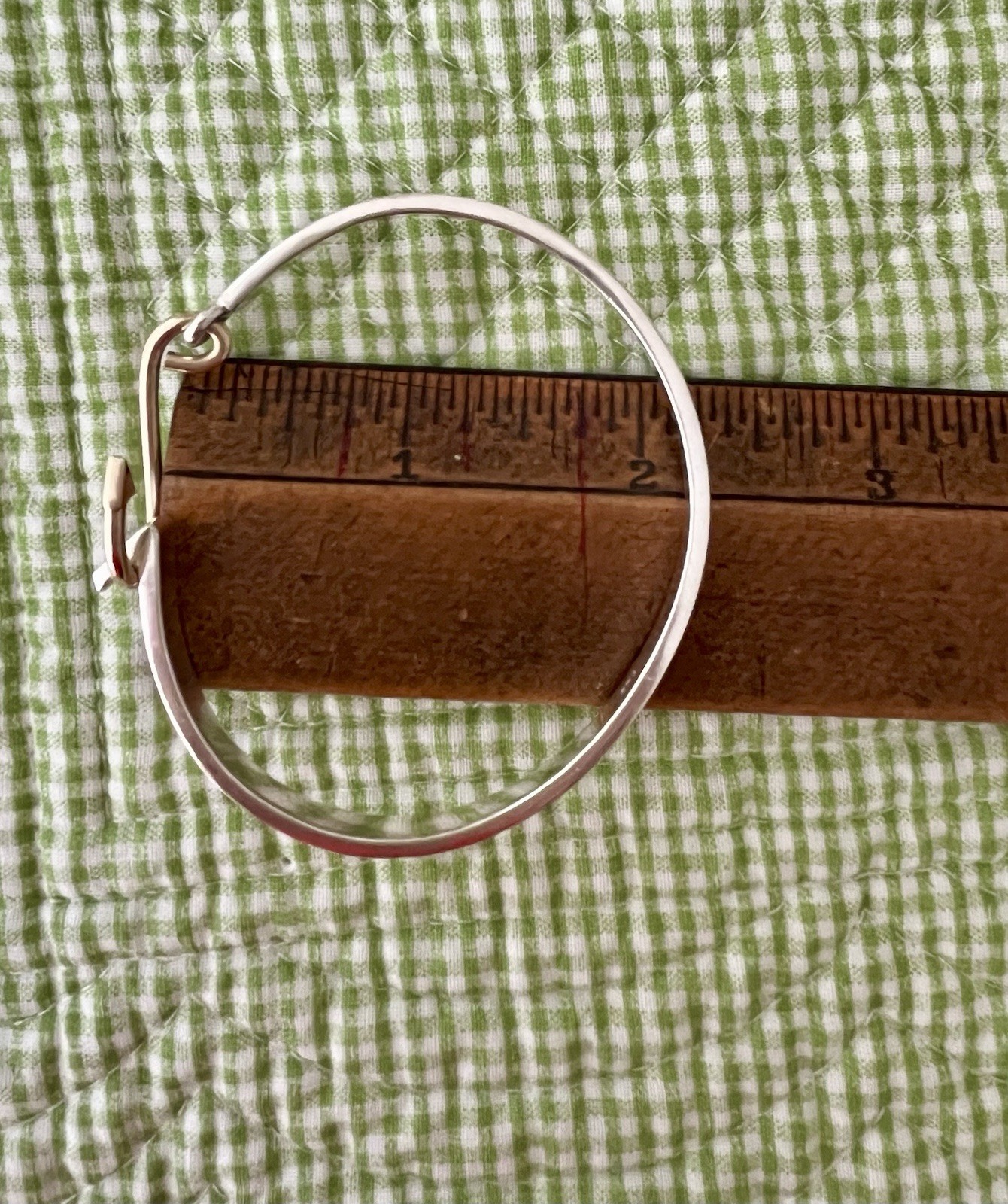 Cape Cod Bracelet, Chatham Hook 14K Gold & Sterling Silver Fish Hook Bangle 90’s