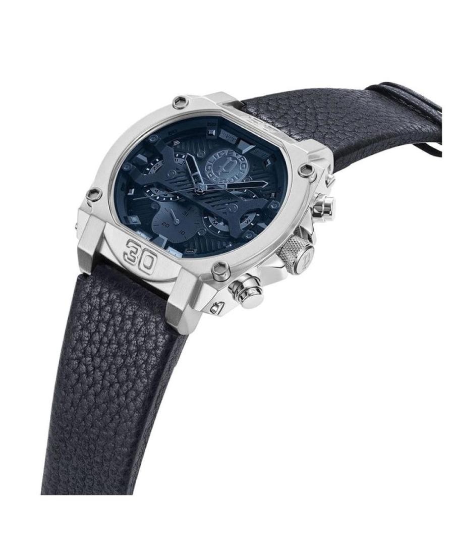 POLICE Men Analog Quartz Casual Watch Classic Dress Blue Dial Waterproof Round 4