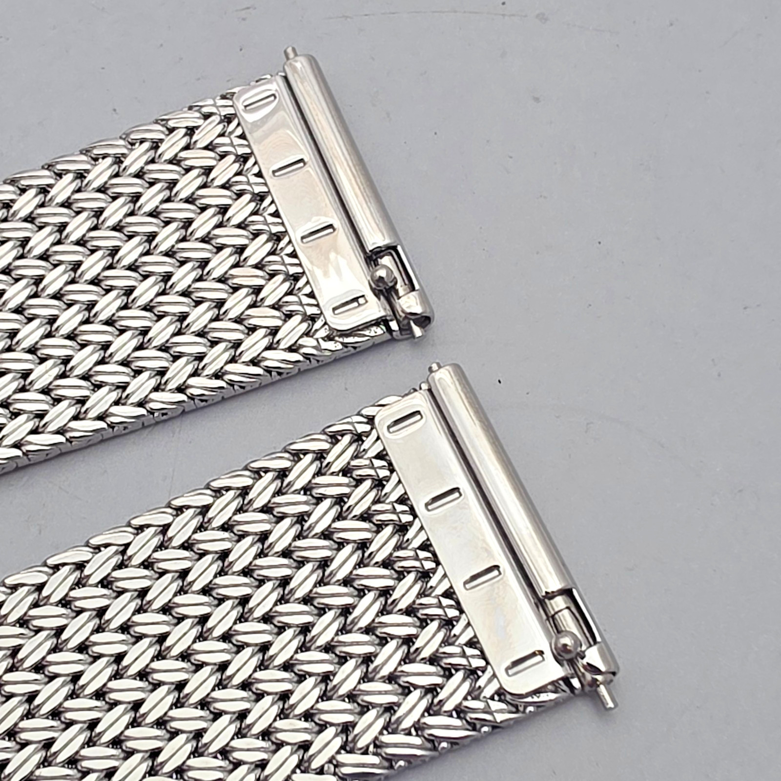 Unbranded Stainless steel mesh watchband/Bracelet 20mm Woven Texture
