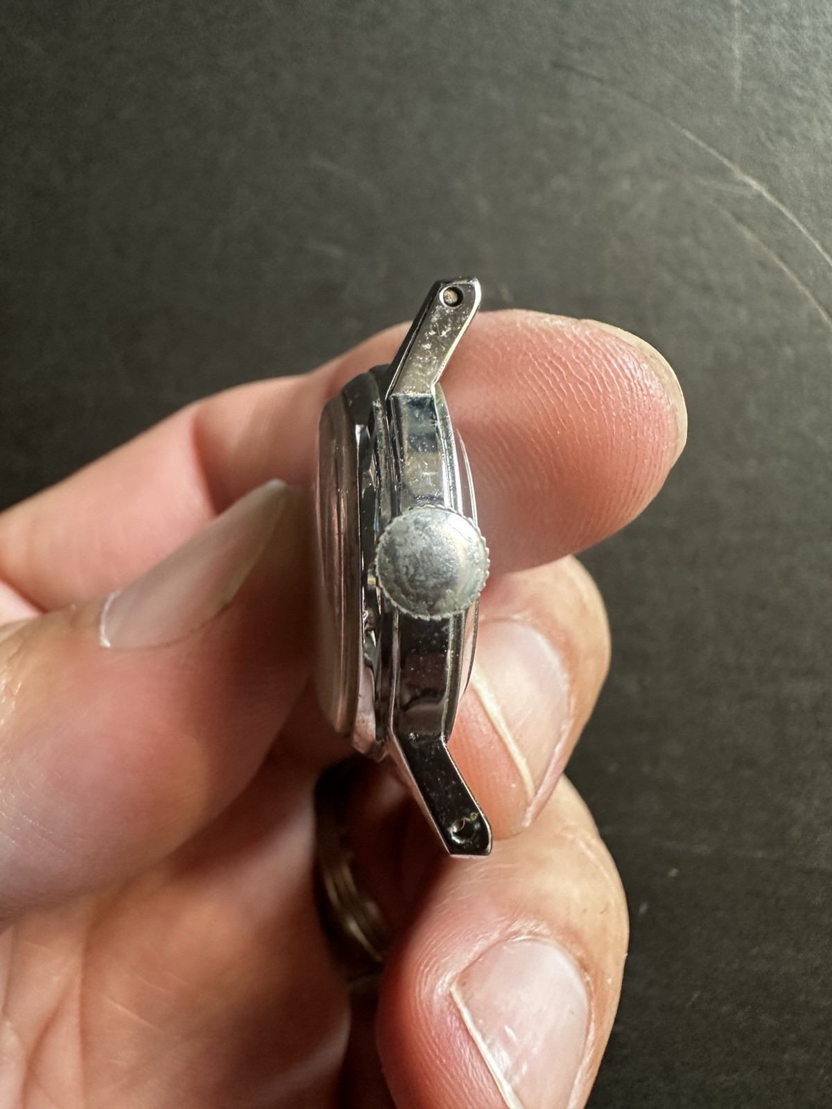 Sears Disney Time Winnie the Pooh Kids Analog Manual 12Hr Silver Metal Band