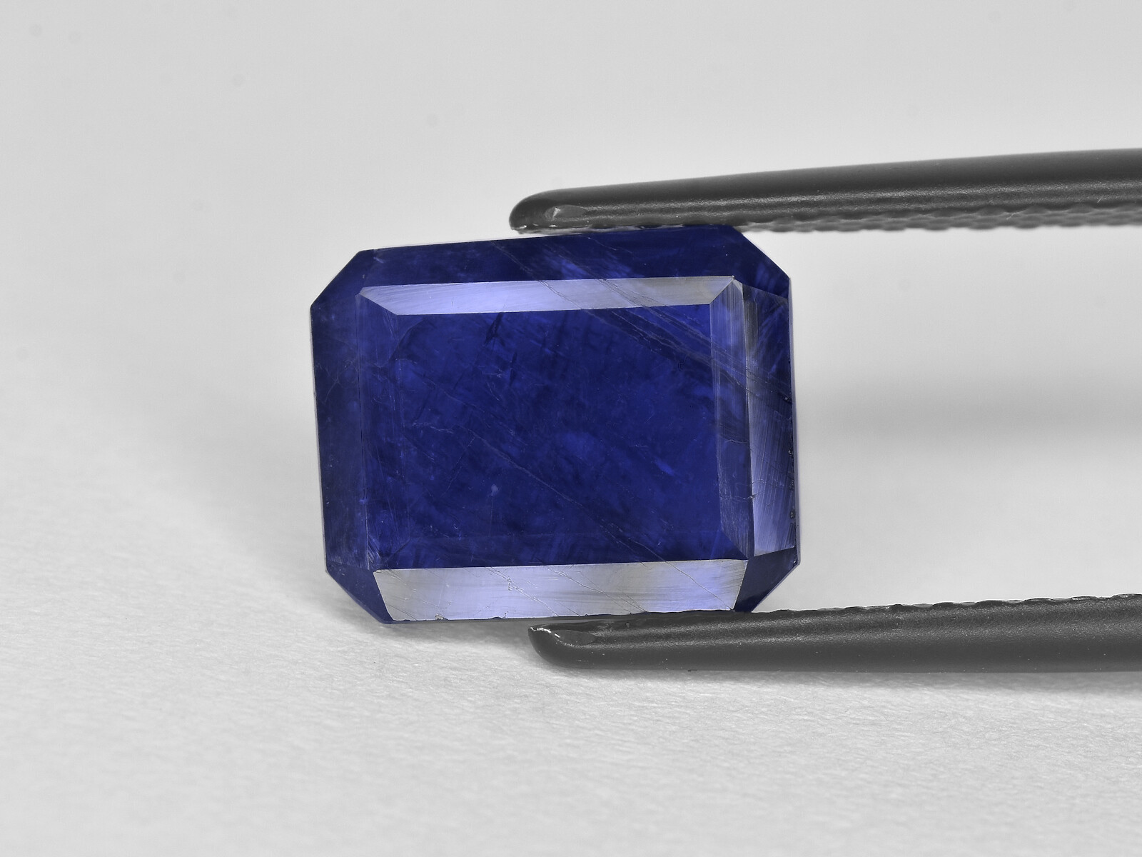 IGI Certified BURMA Blue Sapphire 6.58 Cts Natural Untreated Dark Blue Octagonal