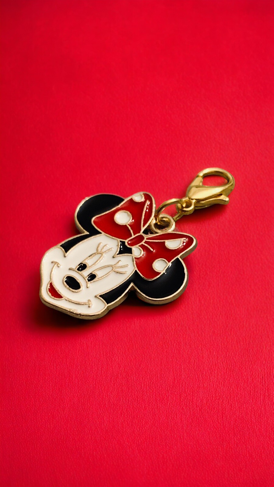 DISNEY MINNIE MOUSE Lobster Clip-on Charm, Stitch Marker, Jewelry, Zipper Pull