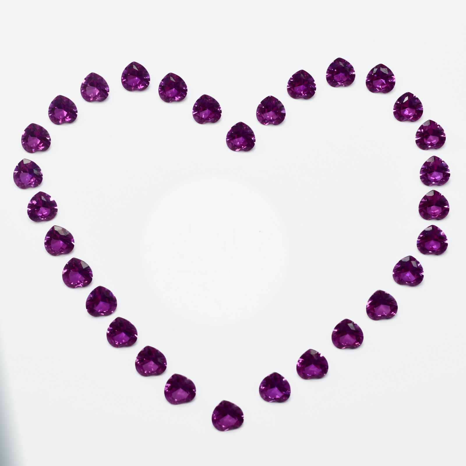 A+ Natural Ruby Gemstone Heart Cut 5X5 mm 50 Pcs CERTIFIED Pink Loose Gemstone