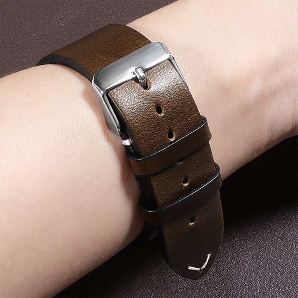 18mm 20mm 22mm Vintage Oil Wax Leather Watchband 19mm 21mm 24mm Cowhide Strap