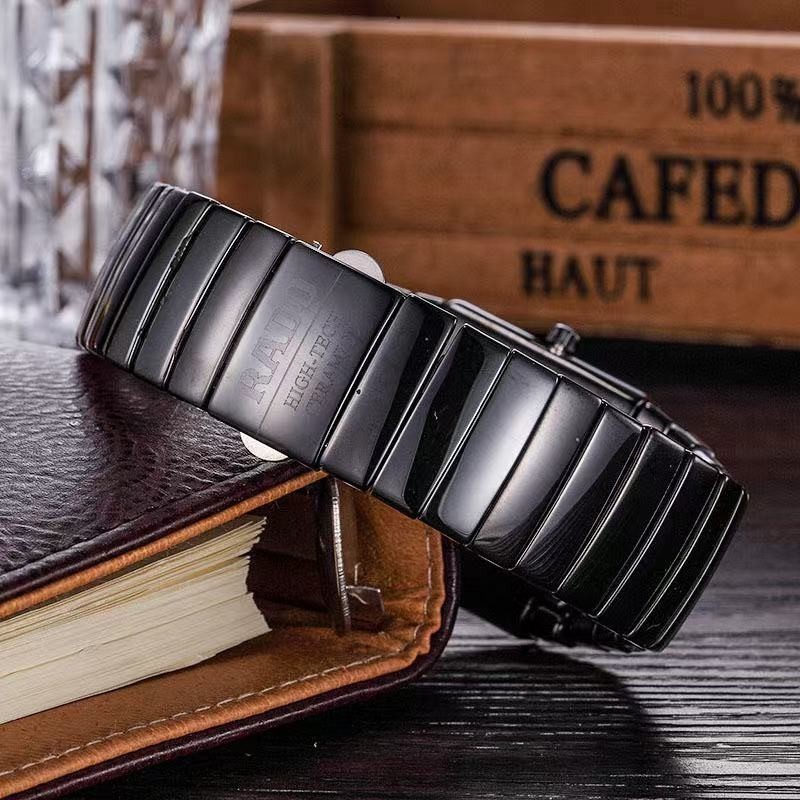 New Rado Sintra Black Ceramic Men Quartz Ceramic Watch 31MM FREE SHIPPING