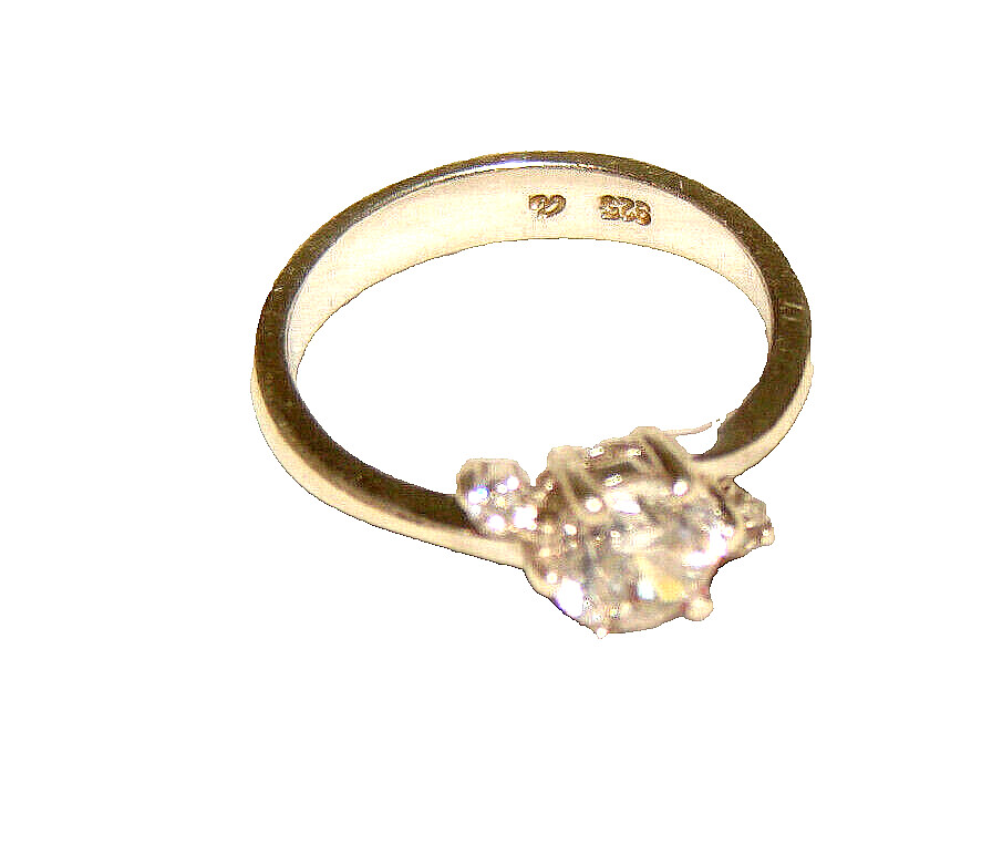 Solitaire 1.35 ct 925 sterling silver size 52 brilliant cut zircon s.Oliver
