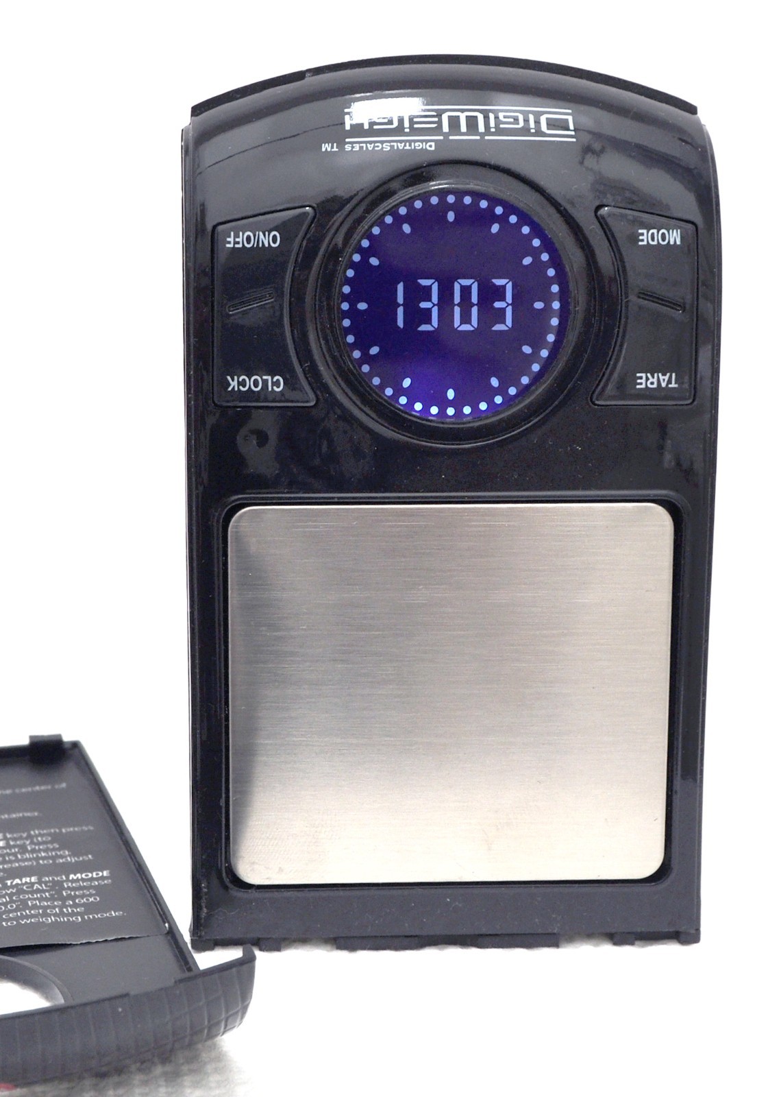 DIGIWEIGH Clock Scale model DW-600C as Clock or Wt. Scale 0.1-600g, oz/ct/gn,etc