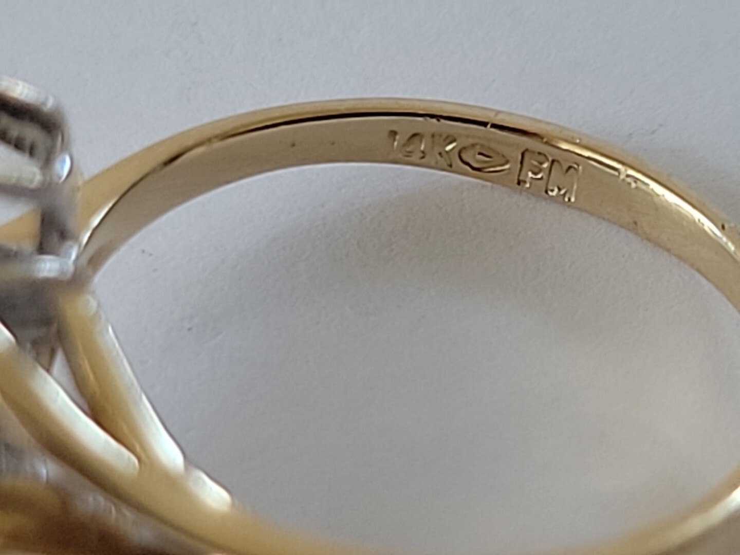 Diamond Waterfall Cluster Cocktail Ring 4.40 Grams 14k Gold .50 In Diamonds