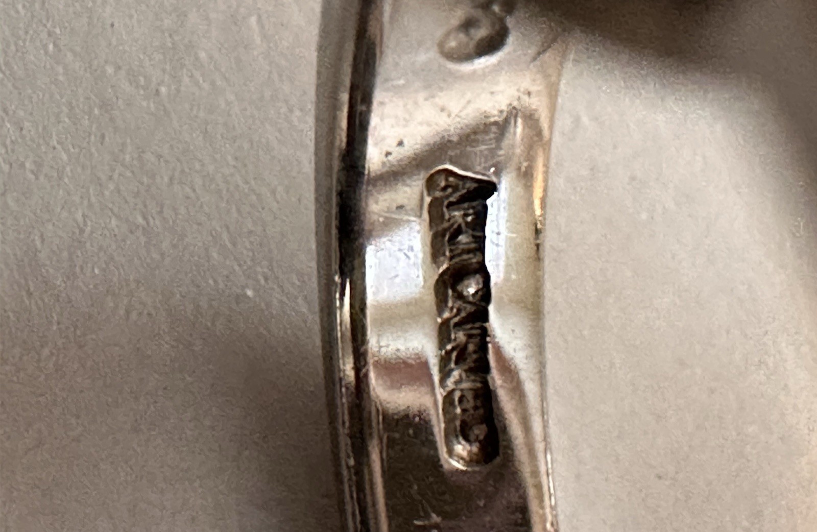 Artcarved Palladium 950 NATURAL .22CT DIAMOND WEDDING BAND RING 2.1G Sz 5