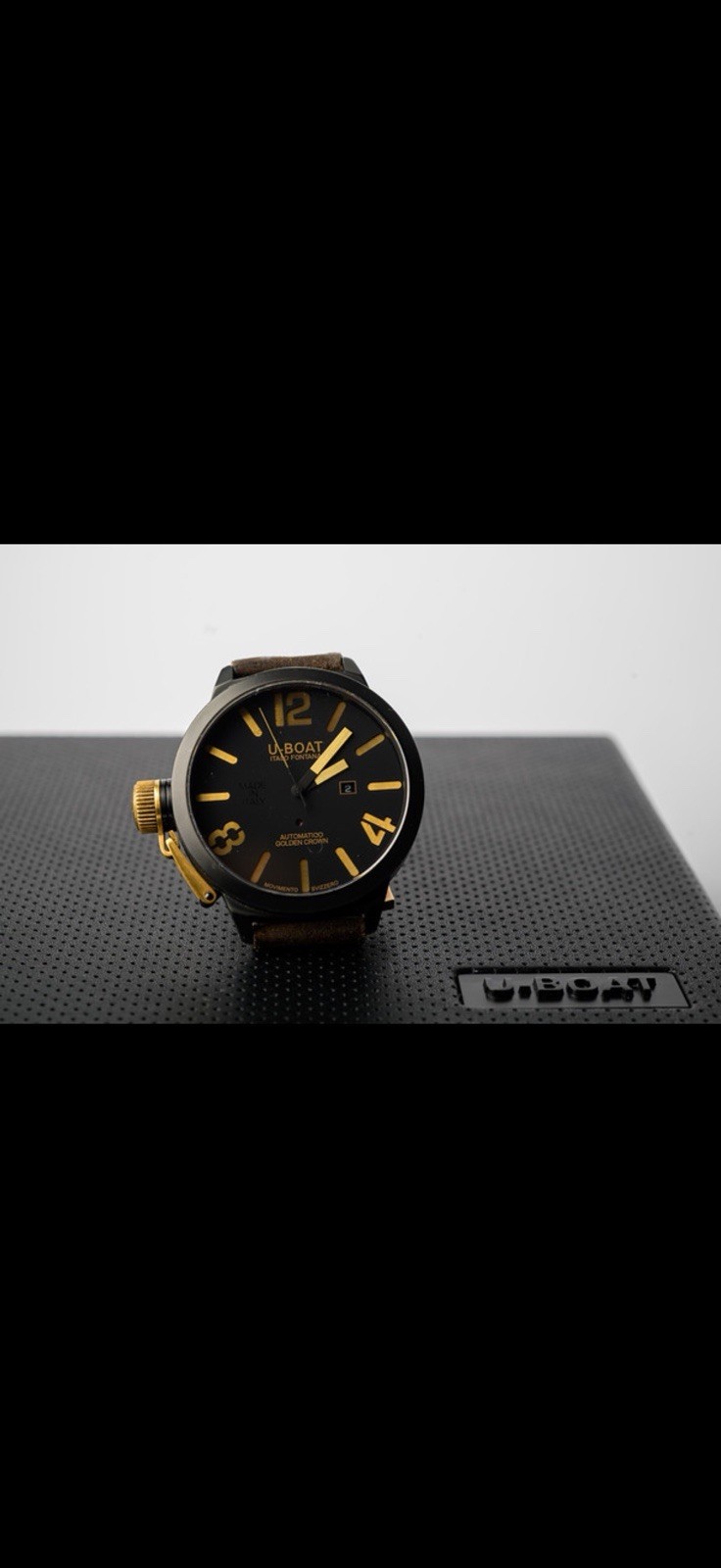 U-Boat Italo Fontana Golden Crown Ref. 1215 53 mm Ltd. 71/300 Full set