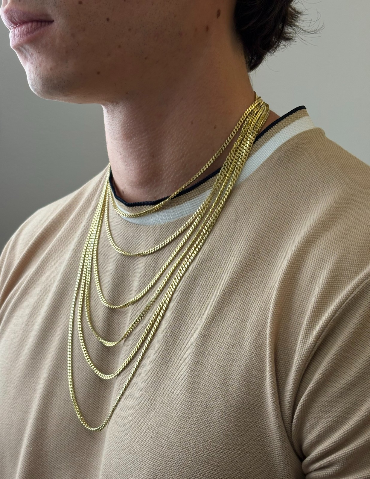 14k or 10k SOLID Gold Cuban Link 3mm Chain Necklace 16 18 22 24 26″ w/ Box Lock