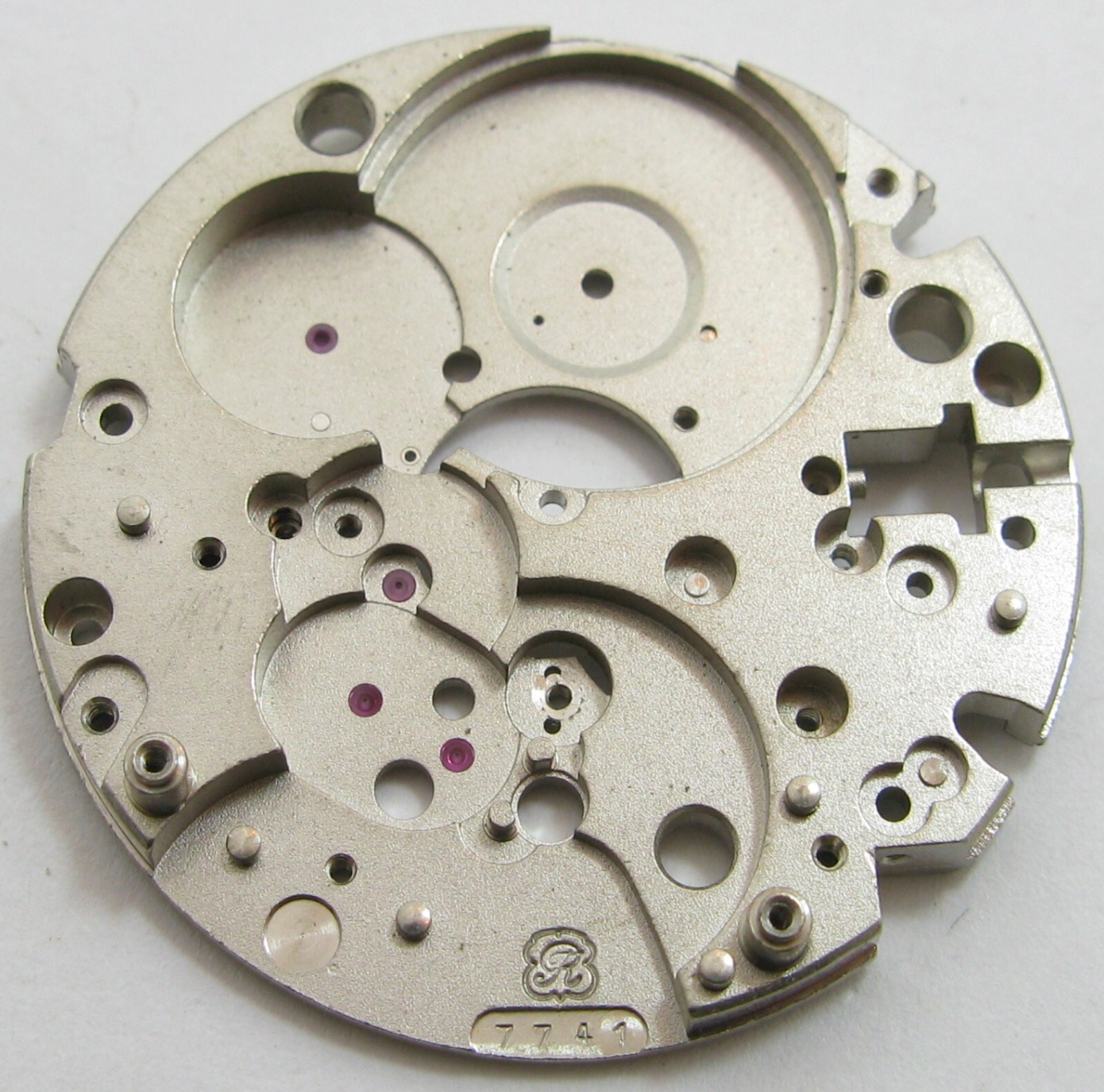 Chronograph watch caliber Valjoux 7741 7740 part #100 main plate