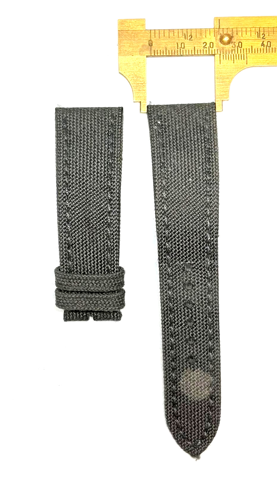 Breitling 24mm Inlet 8″ Anthracite Canvas Watch Band/Strap 100W OEM Authentic