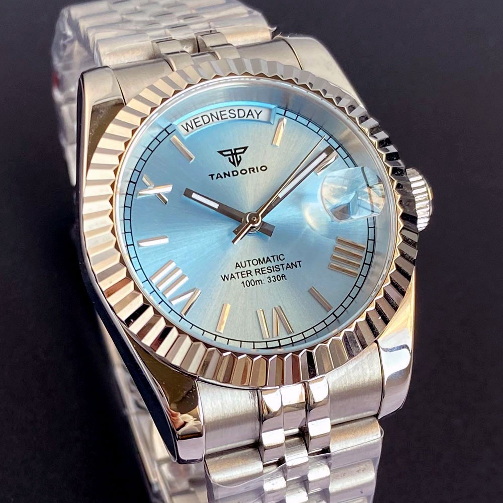 Tandorio 36mm/39mm Sapphire Glass Sunburst Dial 20ATM Japan NH36 Auto Men Watch
