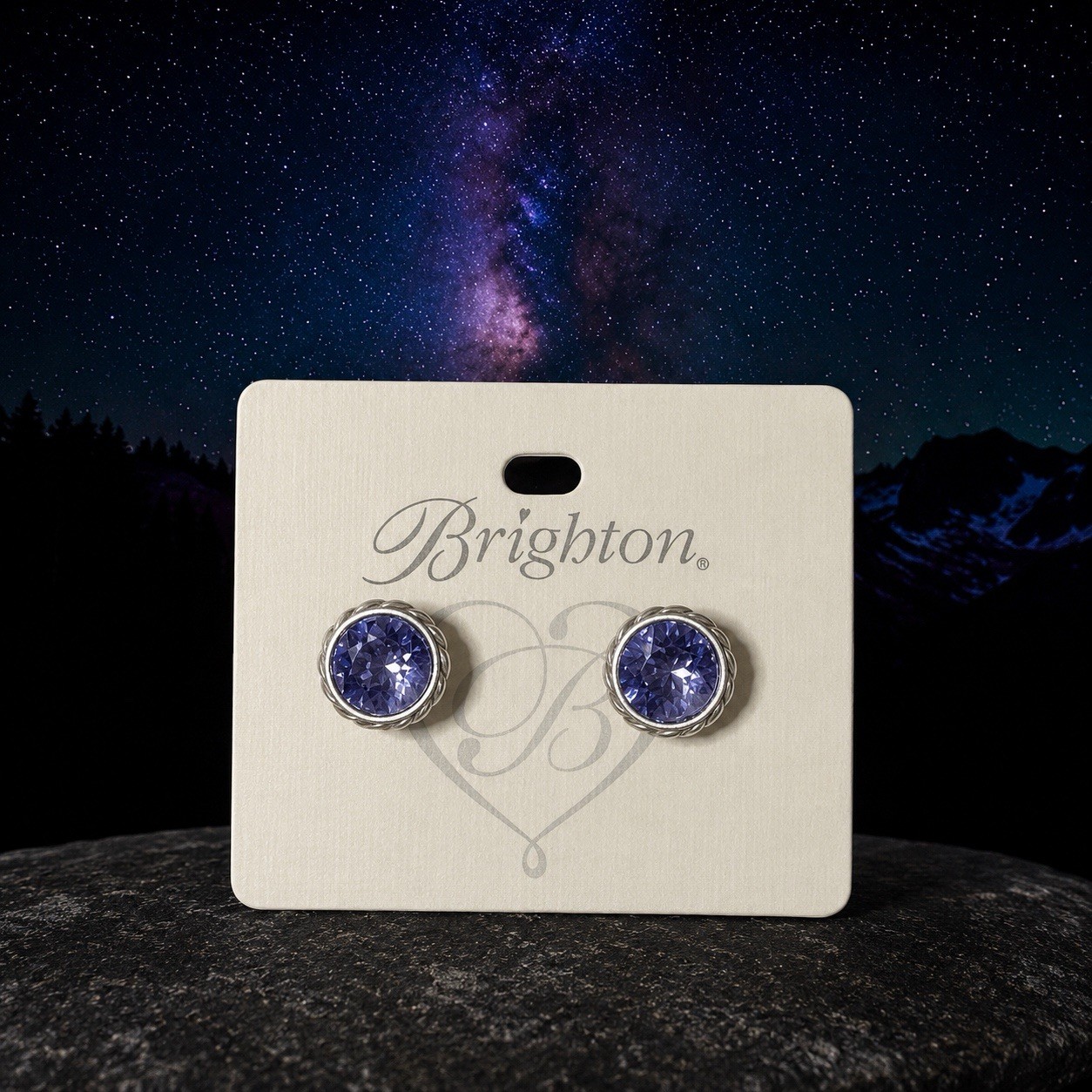 Brighton IRIS Earrings Violet Tanzanite Boho Style JA173J NWT List $34
