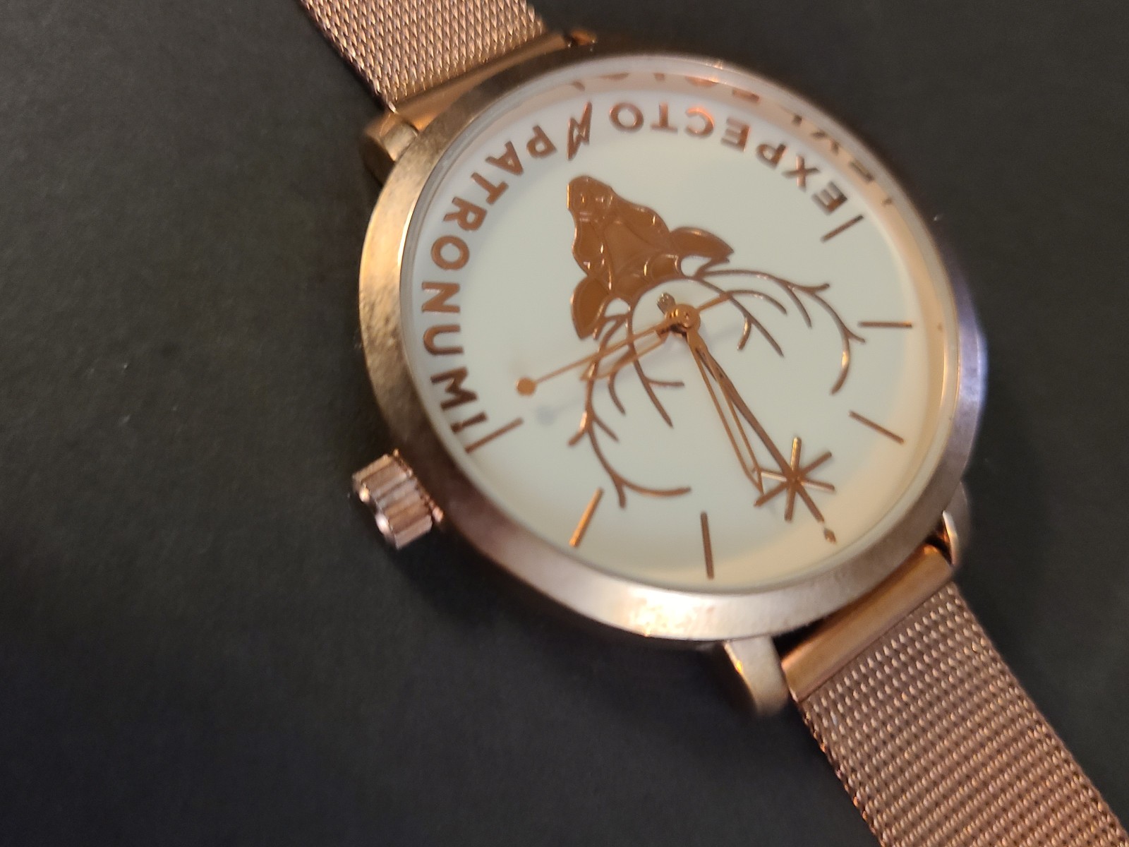 Harry Potter Accutime Rose Gold Expecto Patronum Watch MIB, New Battery
