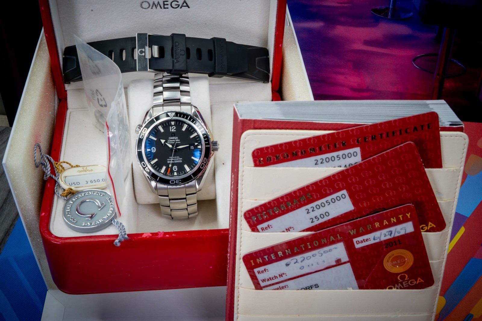 OMEGA Seamaster Planet Ocean 2200.50.00 1st generation 45.5mm Fresh Service