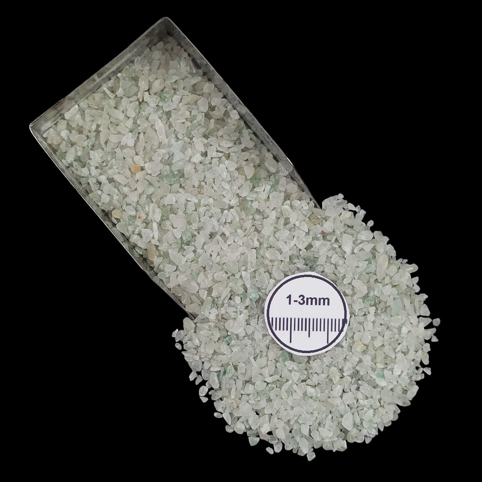 Green Aventurine 1-3mm Gemstone Granules for Craft Bottles Inlay