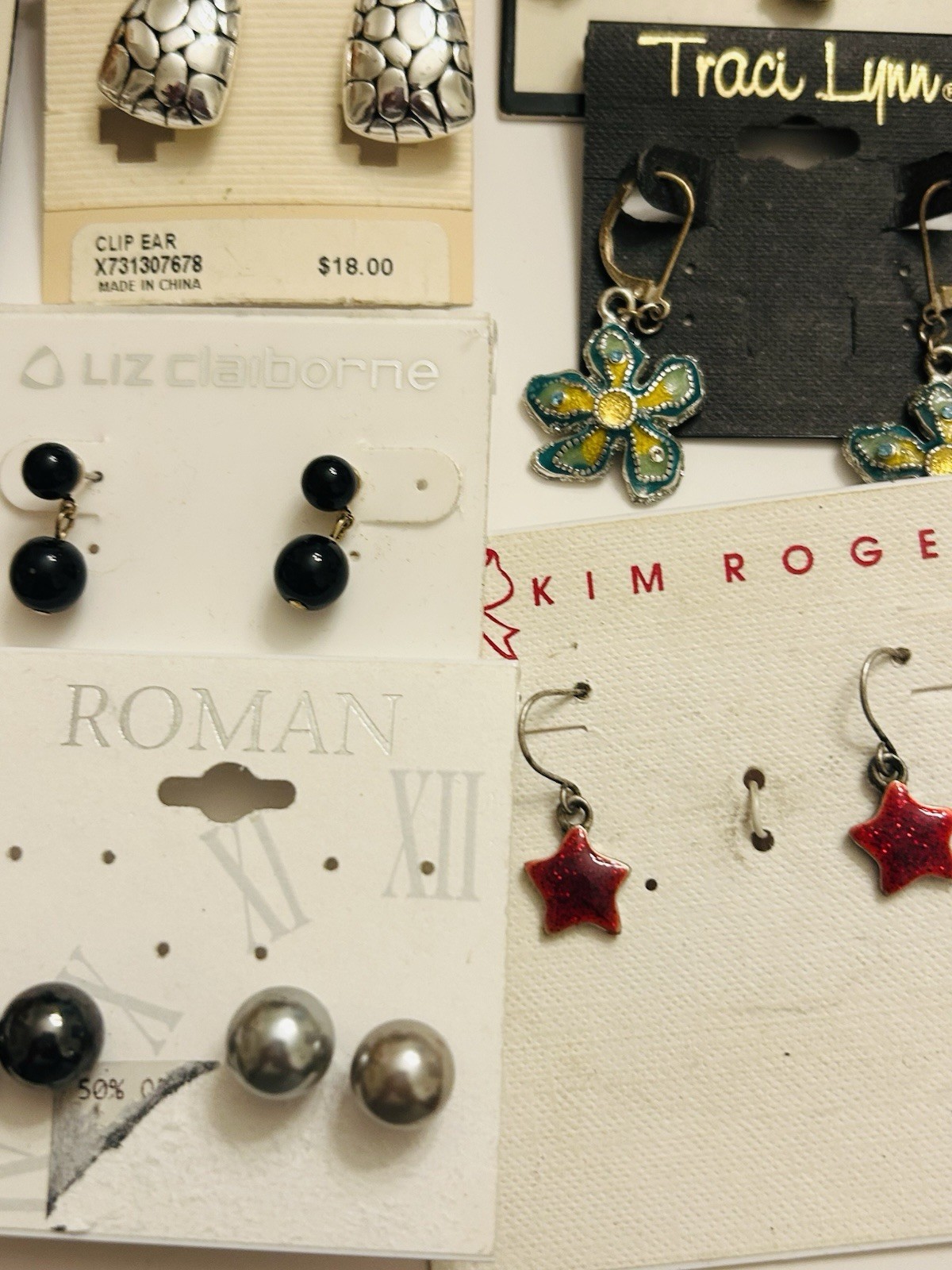 Napier Old New Stock Earrings Lot Clip Ons Pierced Ann Taylor Loft