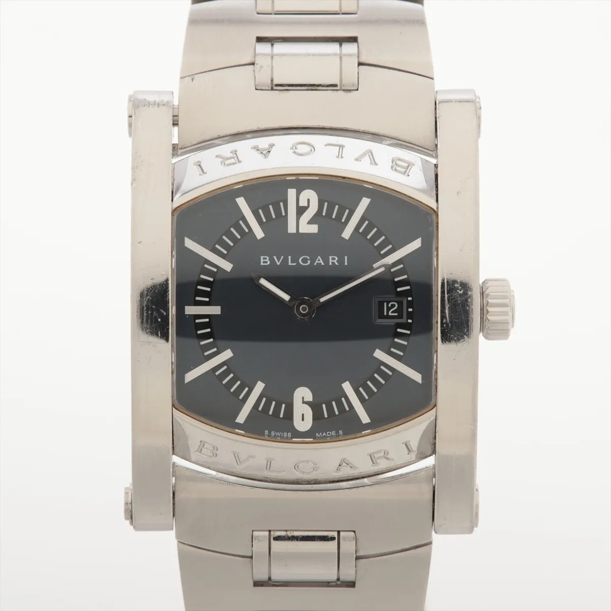 【Excellent+3】 BVLGARI Assioma AA39S Date Quartz Men’s Watch From JAPAN WT64