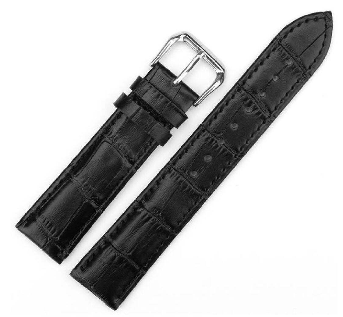 Steel and Leather Replacement Watch Band Fits Citizen AT2141-52L H504-S083290