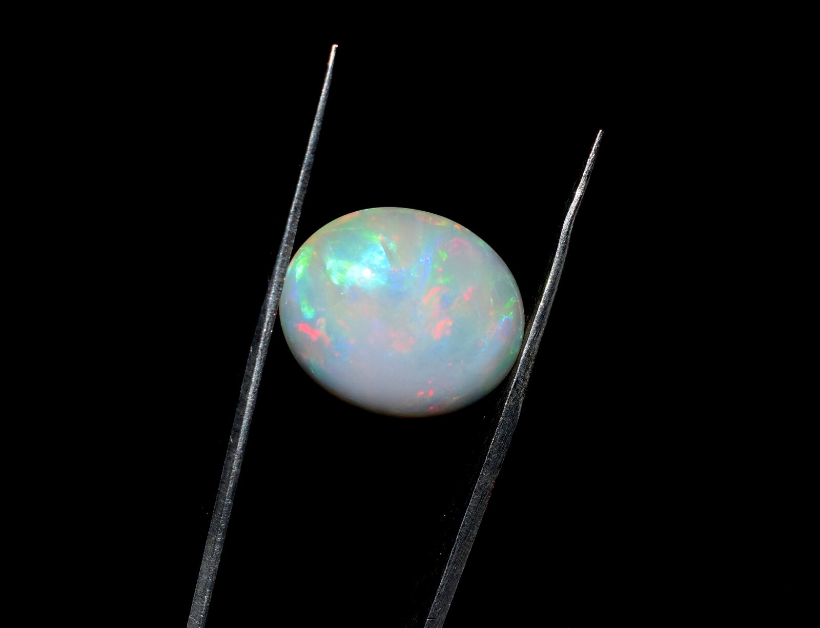 6.9 ct Naturel Ethiopian Welo Fire Opal Cabochon Loose Gemstone 17.7×14.7×5.8 mm