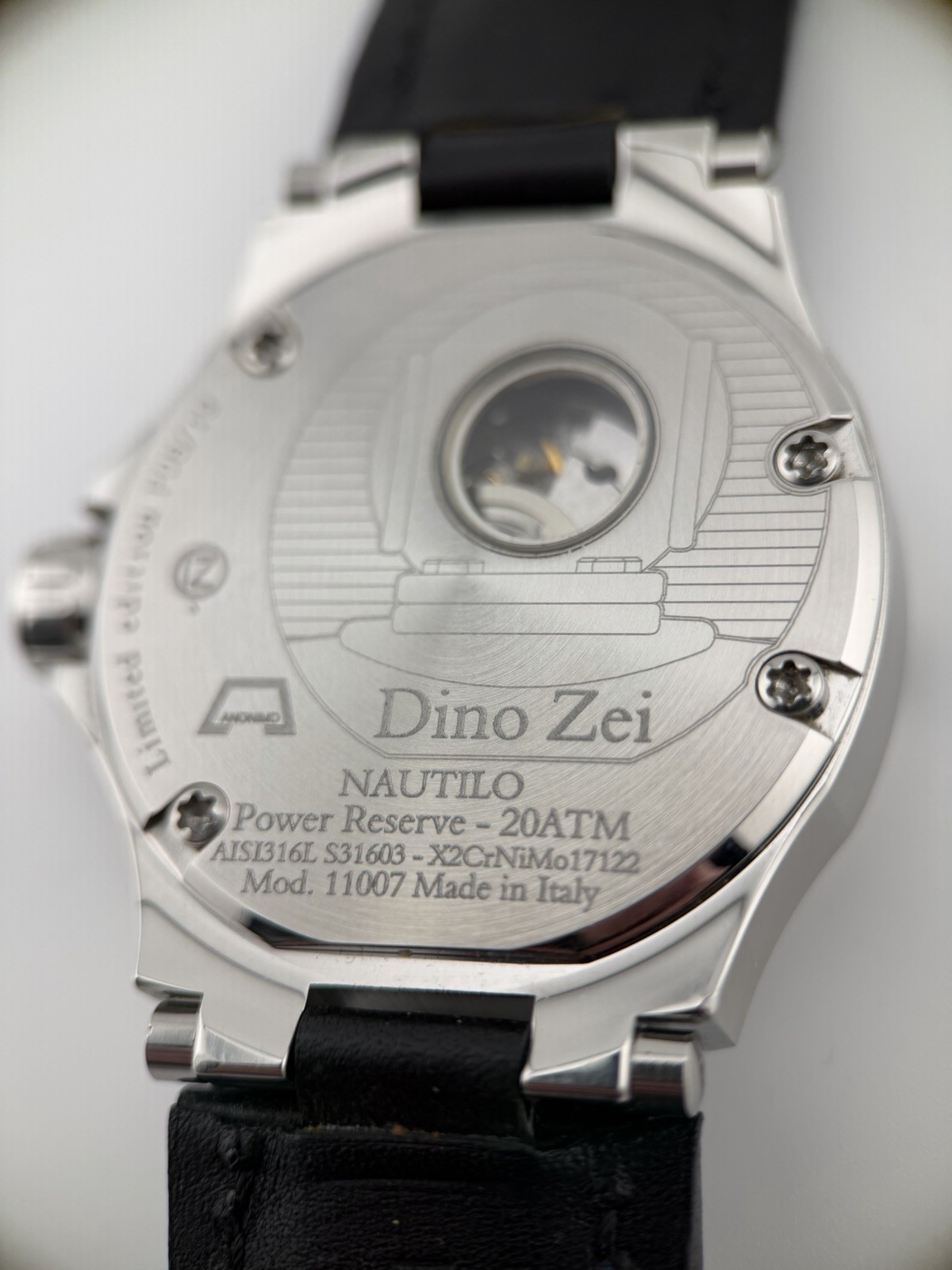 Dino Zei Nautilo RARE Swiss ETA2892-A2 Top Grade/Power Reserve/ #8/19