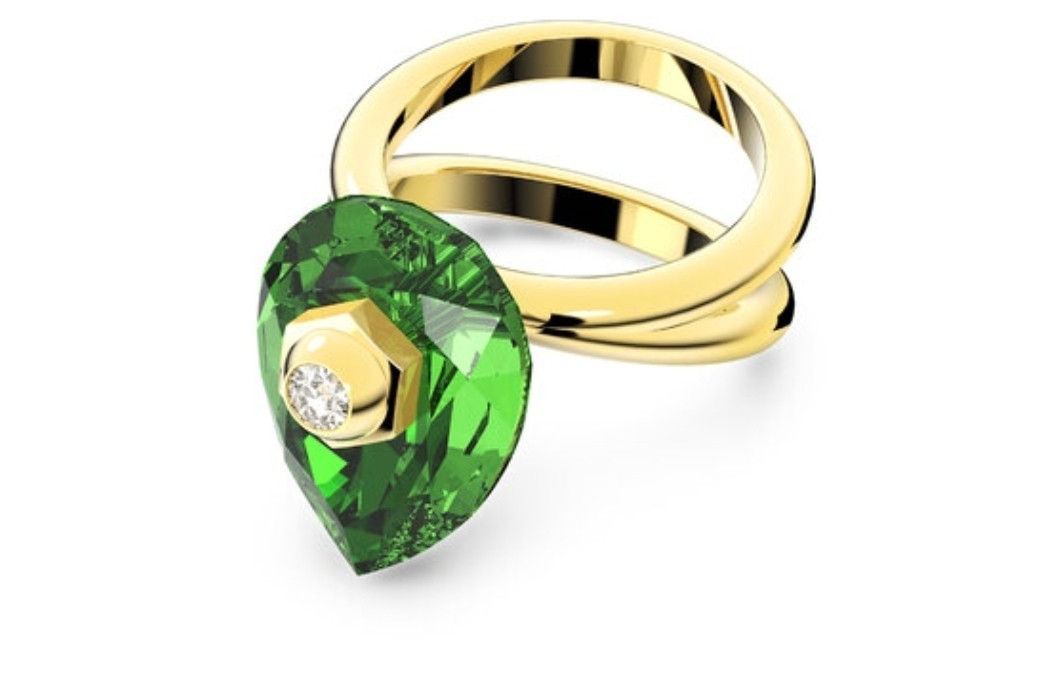 Swarovski Ring Numina Green Crystal 5620767 Size- 52