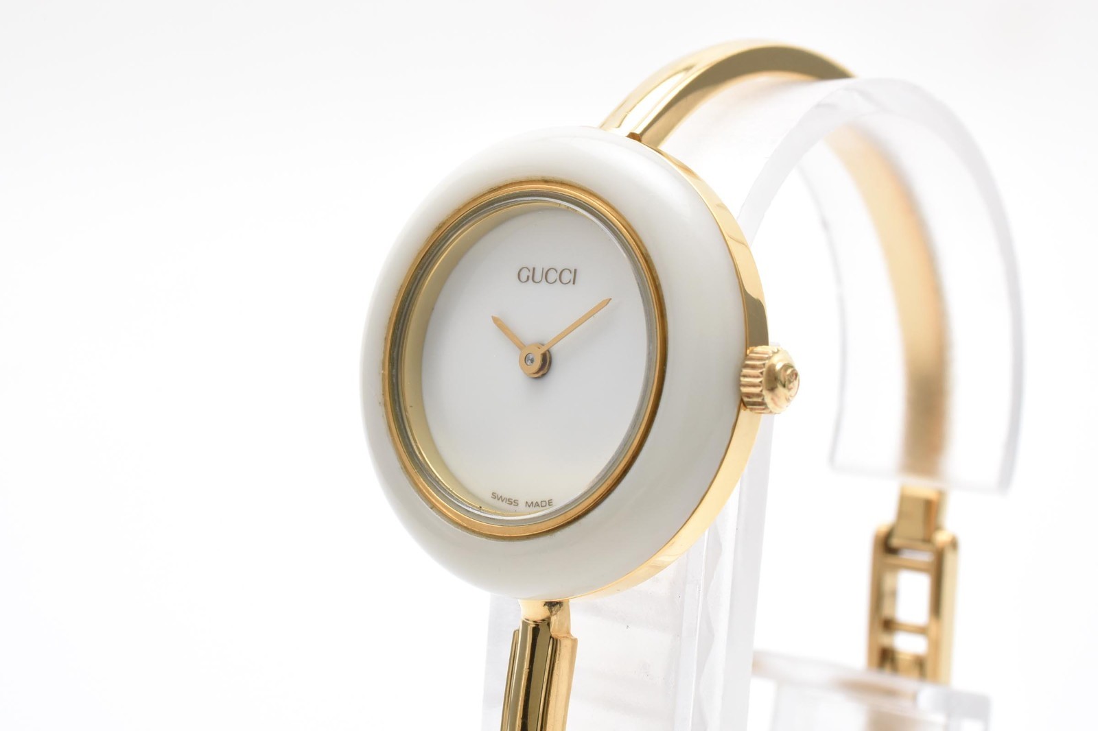 GUCCI Change Bezel 11/12.2 1100L Gold Vintage Quartz Woman’s Watch with Box!