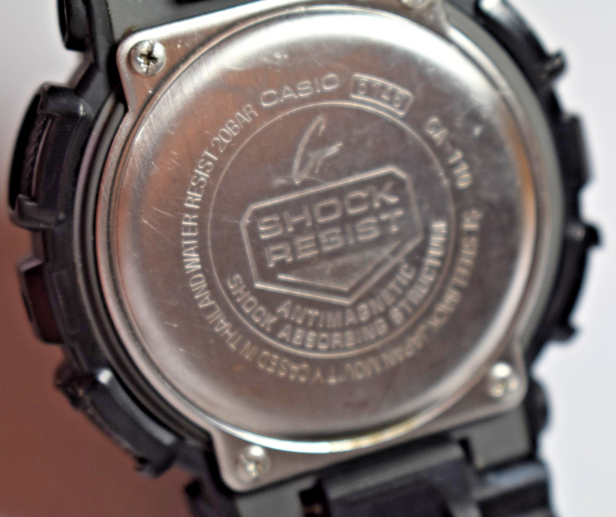 MODIFIED Casio G-Shock GA-110 (5146) Men’s Camo Gray Ana/Digi Watch NEW BATT!