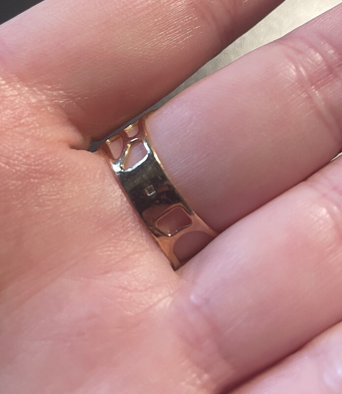 Thomas Sabo Filigree Silver Gilded Ring Size 7 (ish)