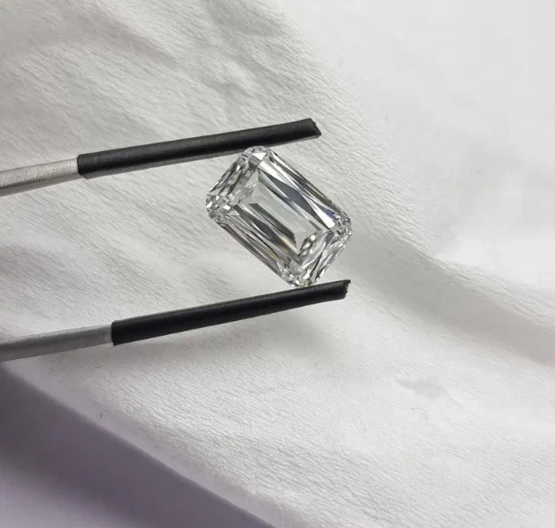 3 Ct Emerald Cut Natural D Color Lab Grown Loose CVD Diamond VVS1 Certified