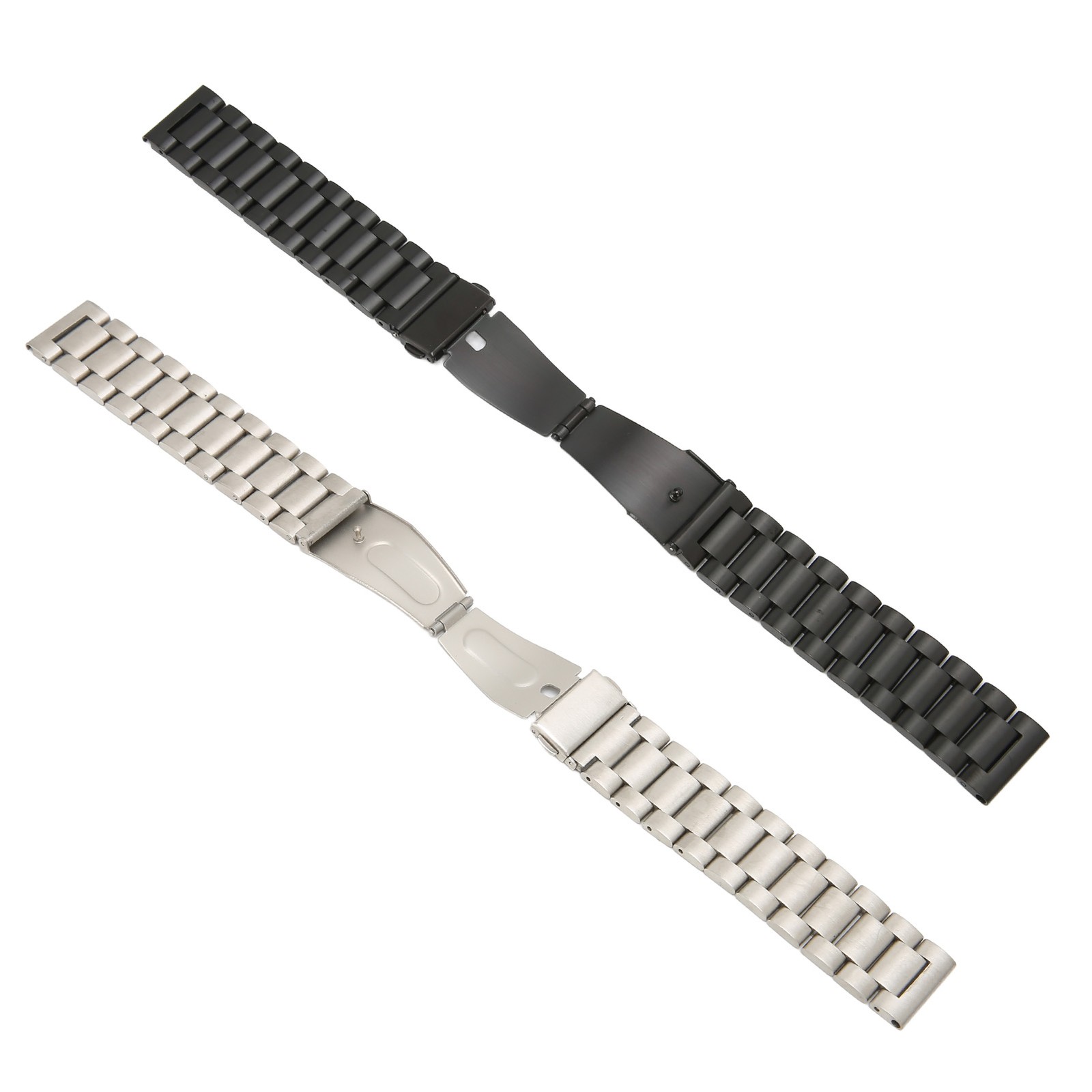 Smartwatch Band 20mm Double Buckle Wrist Strap Matel With Watch Pin For