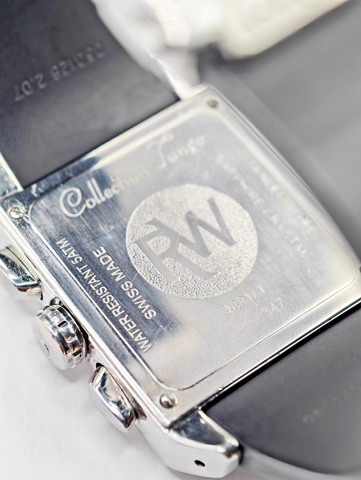 Raymond Weil Tango 4881/1 Chronograph Big Date Quartz Watch Rubber Strap