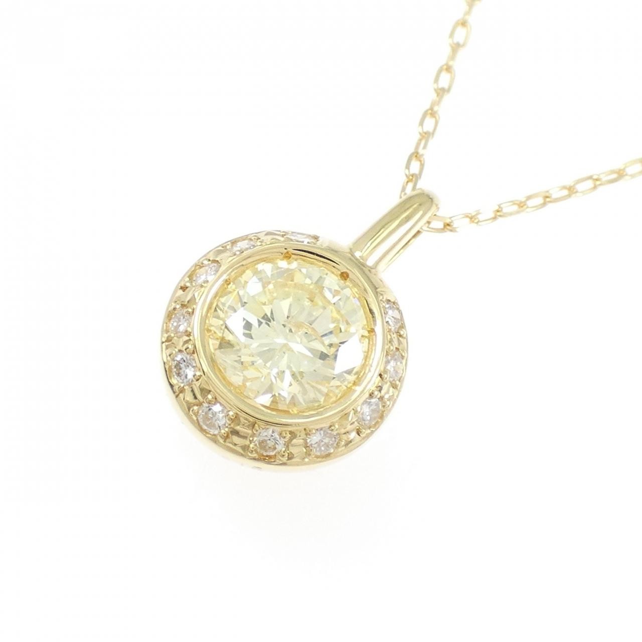 Authentic 18K Yellow Gold Diamond Necklace 1.14CT #270-004-157-8572