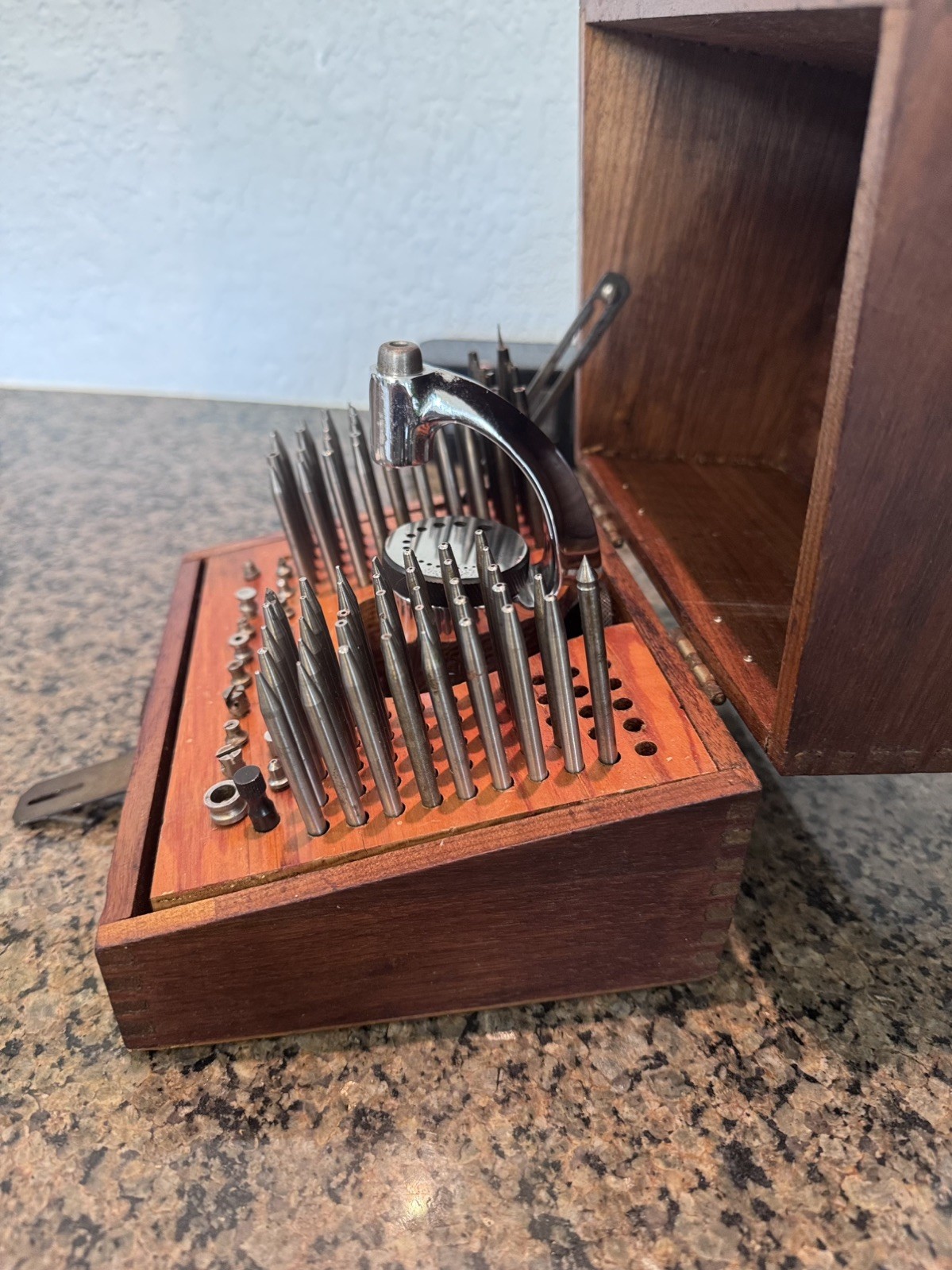 Vintage G & F Watch Staking Tool Set (G & F Manufacturing) incomplete set USA
