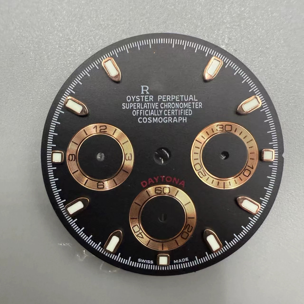 29.5mm Multi-functional Watch Dial Green Luminous For VK63 Movement Watch Parts